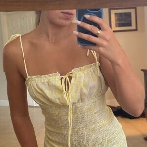 Yellow mini princess Polly dress